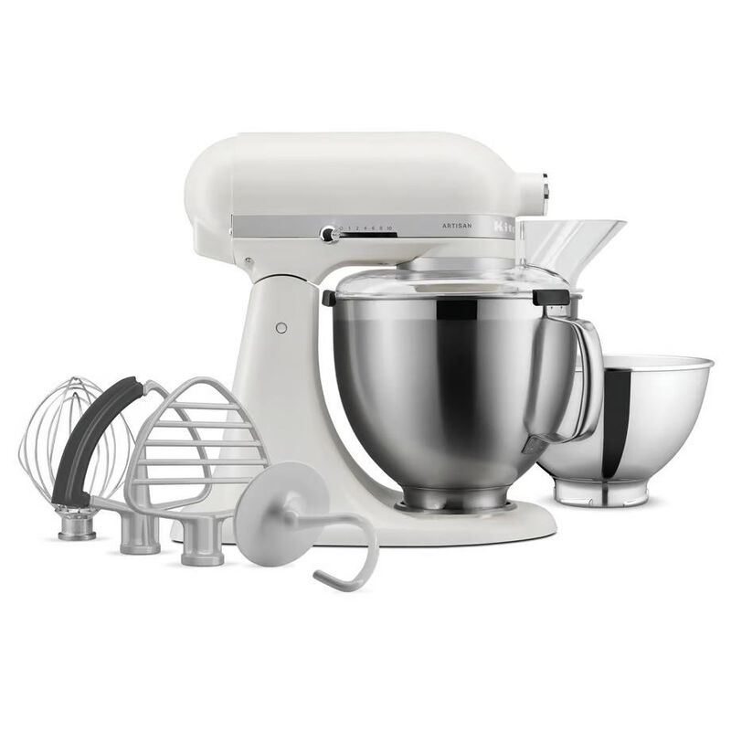 Kitchenaid KSM195 Mixer - Porcelain White image number 0